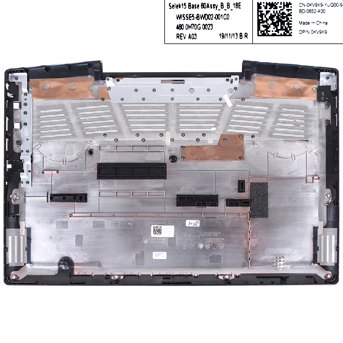 Picture of DELL  G3 3590 Lower Bottom Base Case Blue（With Type-C interface）.